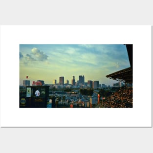 Atlanta Skyline from Turner Field Posters and Art